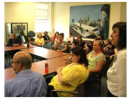 Press conference attendees